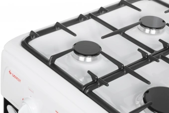 Плита Газовая Gefest CG 50M04 K73 белый (металлическая крышка) реш.чугун - купить недорого с доставкой в интернет-магазине