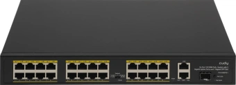 Коммутатор Cudy FS1026PS1 (L2) 24x100Мбит/с 2x1Гбит/с 1SFP 24PoE 24PoE+ 300W неуправляемый - купить недорого с доставкой в интернет-магазине