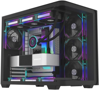 Корпус Bloody BD-CC113 черный без БП ATX 10x120mm 2xUSB3.0 audio bott PSU - купить недорого с доставкой в интернет-магазине