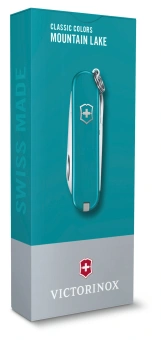 Нож перочинный Victorinox Classic SD Mountain Lake (0.6223.23G) 58мм 7функц. подар.коробка - купить недорого с доставкой в интернет-магазине