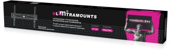 Кронштейн для телевизора Ultramounts UM846 черный 37"-86" макс.45кг настенный наклон - купить недорого с доставкой в интернет-магазине