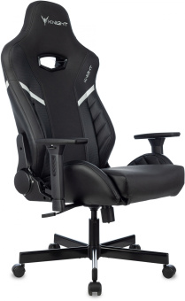 Кресло игровое Knight Thunder 5X черный экокожа крестов. металл - купить недорого с доставкой в интернет-магазине