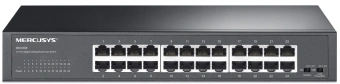 Коммутатор Mercusys MS124GS (L2) 24x1Гбит/с неуправляемый - цена, купить или заказать с доставкой в интернет-магазине Коммутатор Mercusys MS124GS (L2) 24x1Гбит/с неуправляемый - купить недорого с доставкой в интернет-магазине