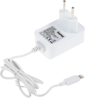 Сетевое зар./устр. Hama H-178342 12W 2.4A для Apple белый (00178342) - купить недорого с доставкой в интернет-магазине