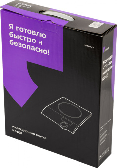 Плита Электрическая Kitfort КТ-108 черный стеклокерамика (настольная) - купить недорого с доставкой в интернет-магазине