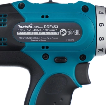 Дрель-шуруповерт Makita DDF453SYE аккум. патрон:быстрозажимной (кейс в комплекте) - купить недорого с доставкой в интернет-магазине