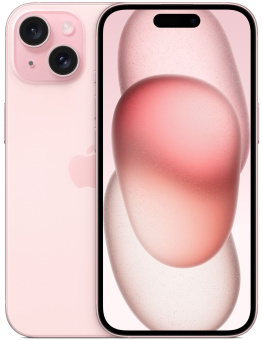 Смартфон Apple A3090 iPhone 15 128Gb розовый моноблок 3G 4G 1Sim 6.1" 1179x2556 iOS 17 48Mpix 802.11 a/b/g/n/ac/ax NFC GPS GSM900/1800 Protect - купить недорого с доставкой в интернет-магазине