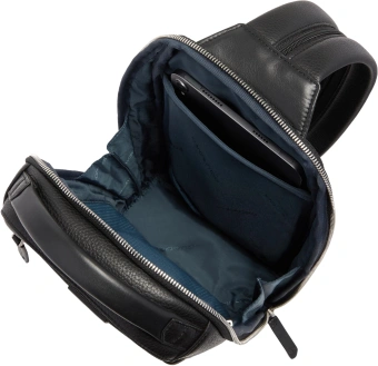 Рюкзак слинг мужской Piquadro Tebe CA7155W144/N черный натур.кожа - купить недорого с доставкой в интернет-магазине