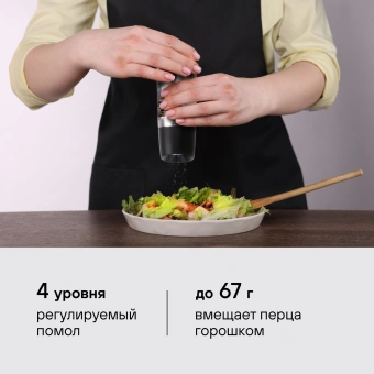 Мельница мех. Rondell Piquant RD-1106 для перца/соли стальной/черный - купить недорого с доставкой в интернет-магазине