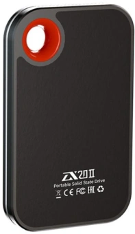 Накопитель SSD Netac USB-C 512GB NT01ZX20II-512-32BK ZX20 II черный - купить недорого с доставкой в интернет-магазине