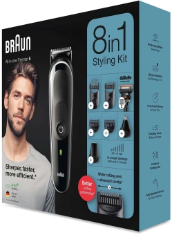 Триммер Braun 5 MGK5360 черный/серый (насадок в компл:6шт) - купить недорого с доставкой в интернет-магазине
