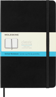 Блокнот Moleskine CLASSIC QP066 Large 130х210мм 240стр. пунктир твердая обложка черный - купить недорого с доставкой в интернет-магазине