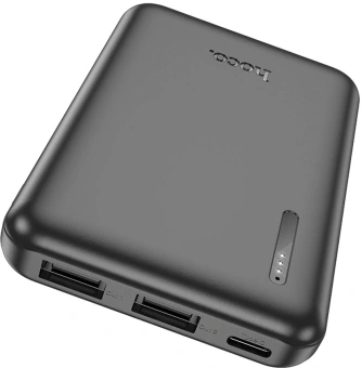Мобильный аккумулятор Hoco J115 5000mAh 18.5W 2A 2xUSB-A черный - купить недорого с доставкой в интернет-магазине
