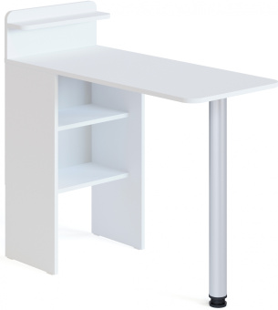 Стол для компьютера Сокол СП-19 складн. столешница ЛДСП белый каркас хром (00-00012723) - купить недорого с доставкой в интернет-магазине