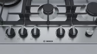 Газовая варочная поверхность Bosch PCS7A5M90 нержавеющая сталь - купить недорого с доставкой в интернет-магазине