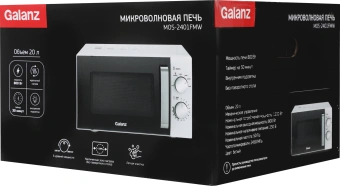 Микроволновая Печь Galanz MOS-2401FMW 20л. 800Вт белый - купить недорого с доставкой в интернет-магазине