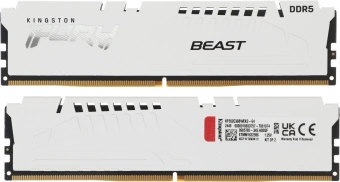 Память DDR5 2x32GB 5200MHz Kingston KF552C36BWEK2-64 Fury Beast Expo RTL Gaming PC5-41600 CL36 DIMM 288-pin 1.25В kit single rank с радиатором Ret - купить недорого с доставкой в интернет-магазине