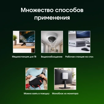 Неттоп Digma Pro Minimax X5 Ryzen 7 7840HS (3.8) 16Gb SSD512Gb 780M Windows 11 Pro GbitEth WiFi BT 100W серебристый (DPR7-ADXW01) - купить недорого с доставкой в интернет-магазине