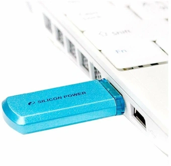 Флеш Диск Silicon Power 32GB Helios 101 SP032GBUF2101V1B USB2.0 синий - купить недорого с доставкой в интернет-магазине