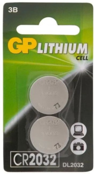Батарея GP Lithium CR2032 (2шт) блистер - цена, купить или заказать с доставкой в интернет-магазине Батарея GP Lithium CR2032 (2шт) блистер - купить недорого с доставкой в интернет-магазине