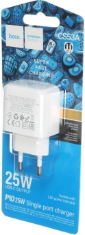 Сетевое зар./устр. Hoco CS53A Surplus 25W 3A (PD) USB Type-C универсальное белый (31488) - купить недорого с доставкой в интернет-магазине