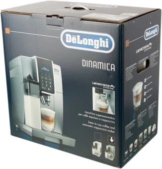 Кофемашина Delonghi Dinamica ECAM350.75.S 1450Вт серебристый - купить недорого с доставкой в интернет-магазине