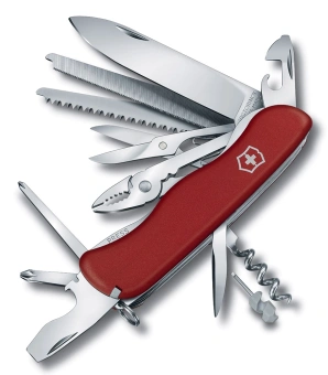 Нож перочинный Victorinox Work Champ (0.8564) 111мм 21функц. красный карт.коробка - купить недорого с доставкой в интернет-магазине