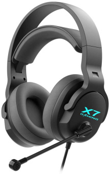 Наушники с микрофоном A4Tech XH-720p черный 2м мониторные оголовье - купить недорого с доставкой в интернет-магазине