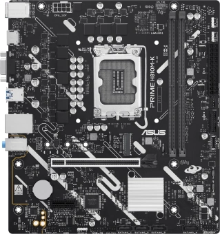 Материнская плата Asus PRIME H810M-K Soc-1851 Intel H810 2xDDR5 mATX AC`97 8ch(7.1) GbLAN RAID+VGA+HDMI - купить недорого с доставкой в интернет-магазине