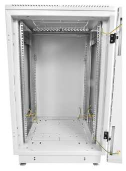 Шкаф коммутационный ЦМО (ШТК-М-22.6.6-3ААА) напольный 22U 600x600мм пер.дв.металл металл 2 бок.пан. 330кг серый 55кг 1140мм - купить недорого с доставкой в интернет-магазине