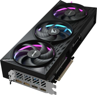 Видеокарта Gigabyte PCI-E GV-R9070XT AORUS E-16GD 1.0 AMD Radeon RX 9070XT 16Gb 256bit GDDR6 2570/20000 HDMIx2 DPx2 HDCP Ret - купить недорого с доставкой в интернет-магазине