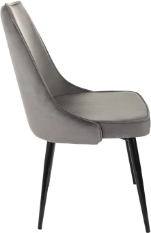 Стул для дома Бюрократ CH-K4 т.серый Holland 18 металл черный на ножках (CH-K4_1/HL18) - купить недорого с доставкой в интернет-магазине