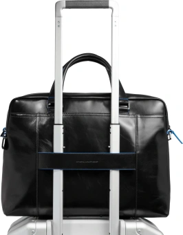 Деловая сумка Piquadro Blue Square CA3335B2/N с отделением для ноутбука 15" черная натур.кожа - купить недорого с доставкой в интернет-магазине