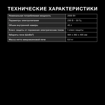 Мини-печь Hyundai MIO-HY105 45л. 2000Вт черный - купить недорого с доставкой в интернет-магазине