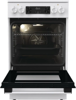 Плита Электрическая Gorenje GEC5C61WG белый стеклокерамика (без крышки) - купить недорого с доставкой в интернет-магазине