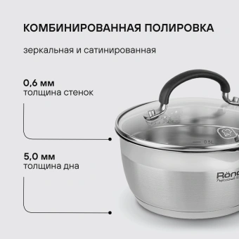Набор посуды Rondell Prime RDS-1291 8 предметов - купить недорого с доставкой в интернет-магазине