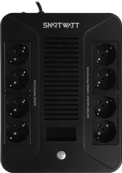 Источник бесперебойного питания Smartwatt Safe Pro LCD 480Вт 800ВА черный - купить недорого с доставкой в интернет-магазине