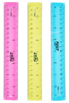 Линейка Deli E6208 пластик дл.20см ассорти гибкая/двухсторонняя шкала - купить недорого с доставкой в интернет-магазине