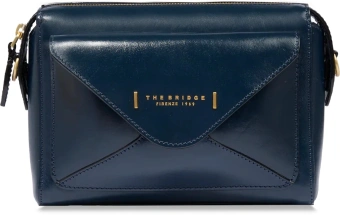 Сумка кросс-боди женская The Bridge Frida 04290401/YH темно-синяя натур.кожа - купить недорого с доставкой в интернет-магазине