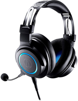 Наушники с микрофоном Audio-Technica ATH-G1 черный/синий 2м мониторные оголовье (80000808) - купить недорого с доставкой в интернет-магазине