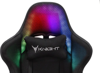 Кресло игровое Knight Wolf RGB черный с подголов. крестов. пластик пластик черный - купить недорого с доставкой в интернет-магазине