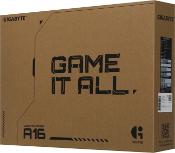 Ноутбук Gigabyte GAMING A16 GA63H Ryzen 7 260 16Gb SSD512Gb NVIDIA GeForce RTX 5060 8Gb 16" IPS FHD+ (1920x1200) FreeDOS black WiFi BT Cam (3VHK3KZ893SD) - купить недорого с доставкой в интернет-магазине