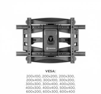 Кронштейн для телевизора Onkron M6L черный 40"-75" макс.45.5кг настенный поворот и наклон - купить недорого с доставкой в интернет-магазине