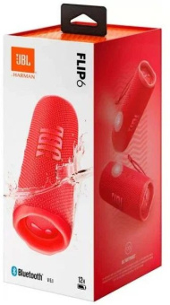 Колонка порт. JBL Flip 6 красный 30W 1.0 BT 10м 4800mAh (JBLFLIP6RED) - купить недорого с доставкой в интернет-магазине