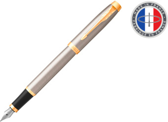 Ручка перьев. Parker IM Core F321 (CW1931649) Brushed Metal GT F сталь нержавеющая подар.кор. - купить недорого с доставкой в интернет-магазине
