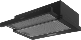 Вытяжка встраиваемая Vitek VT-TH 6020 BK черный управление: кулисные переключатели (1 мотор) - купить недорого с доставкой в интернет-магазине