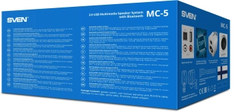 Колонки Sven АС MC-5 2.0 белый 50Вт BT - купить недорого с доставкой в интернет-магазине