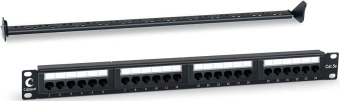 Патч-панель Cabeus PL-24-CAT.5E-DUAL 19" 1U 24xRJ45 кат.5E - купить недорого с доставкой в интернет-магазине