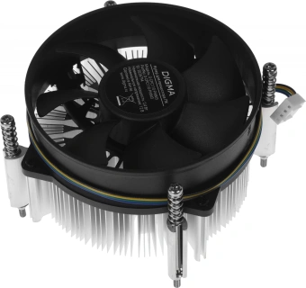 Устройство охлаждения(кулер) Digma D-CPC110-PWM3 Soc-1151/1200/2066/1700 черный 4-pin 25dB Al+Cu 110W 350gr Ret - купить недорого с доставкой в интернет-магазине