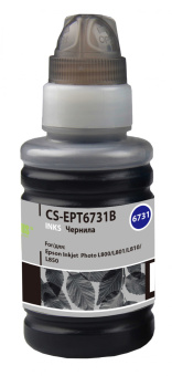 Чернила Cactus CS-EPT6731B T6731 черный 100мл для Epson L800/L810/L850/L1800 - купить недорого с доставкой в интернет-магазине